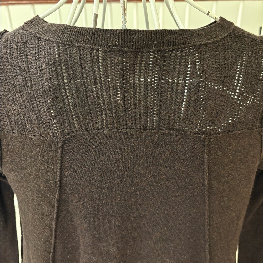 Free People Brown Crew Neck Sweater - Picture 3 of 7